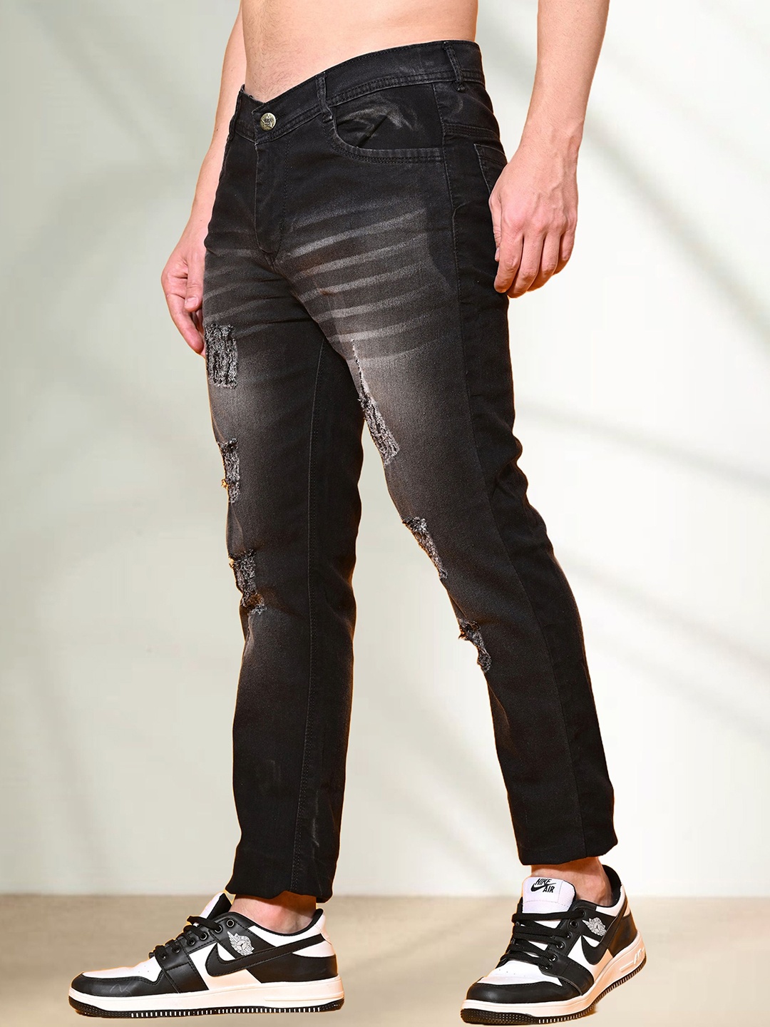 

LINARIA Men Classic Slim Fit Jeans, Grey