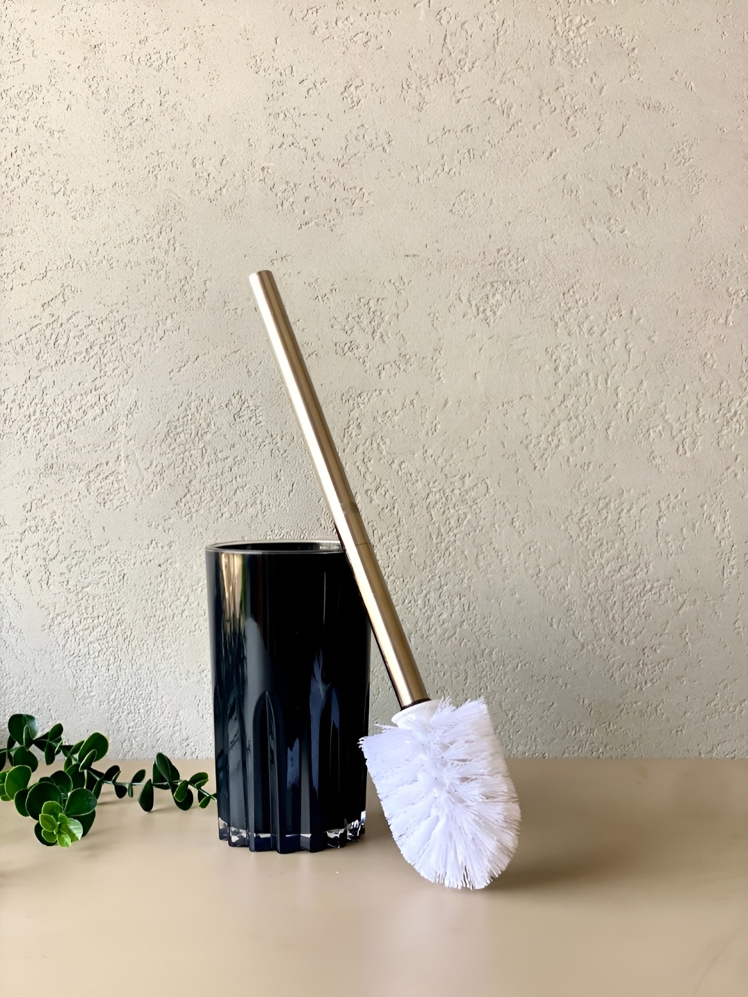 

Mason Home Brera Black & White Striped Toilet Brush Holder