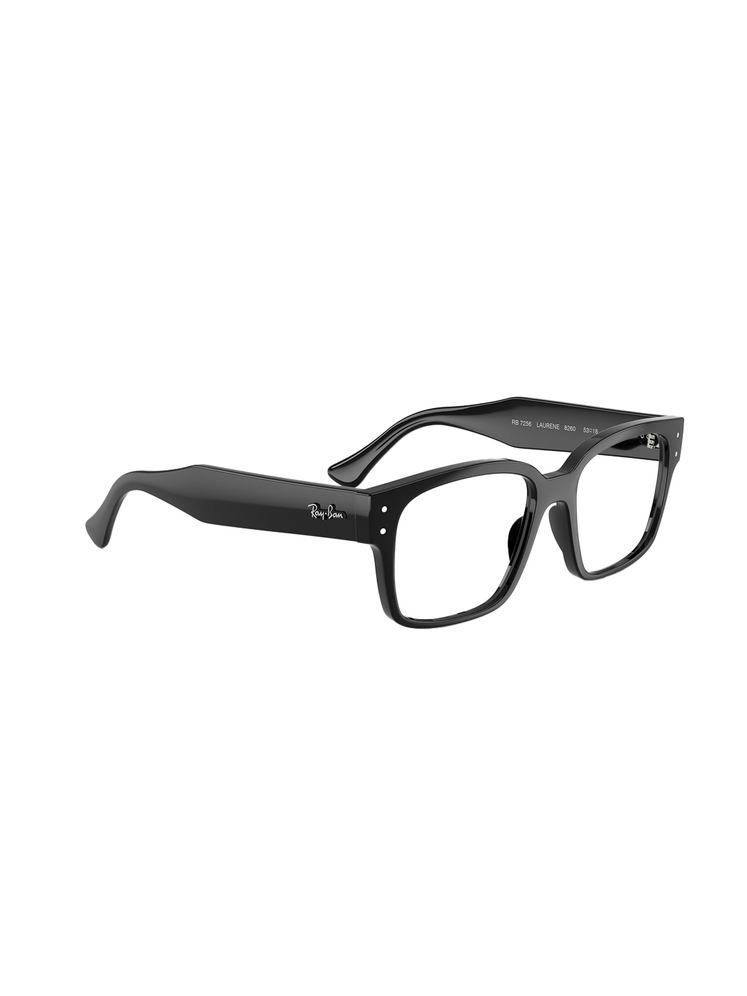 

Ray-Ban Unisex Full Rim Acetate Square Frame, Black