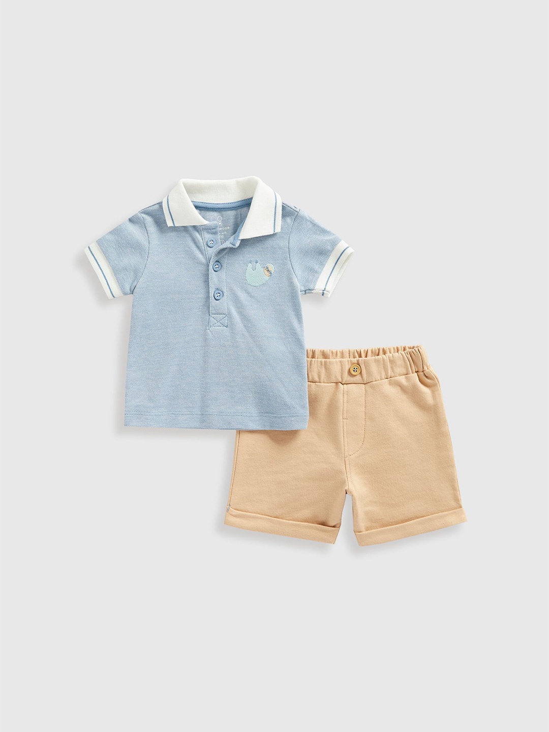 

mothercare Boys Short Sleeves T-Shirt With Shorts, Blue