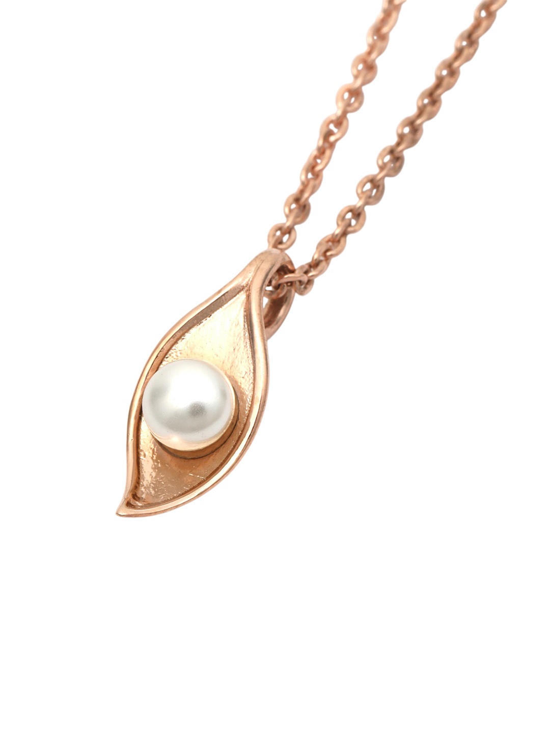

MAIRA 925 Sterling Rose Gold-Plated Quirky Pendants With Chains