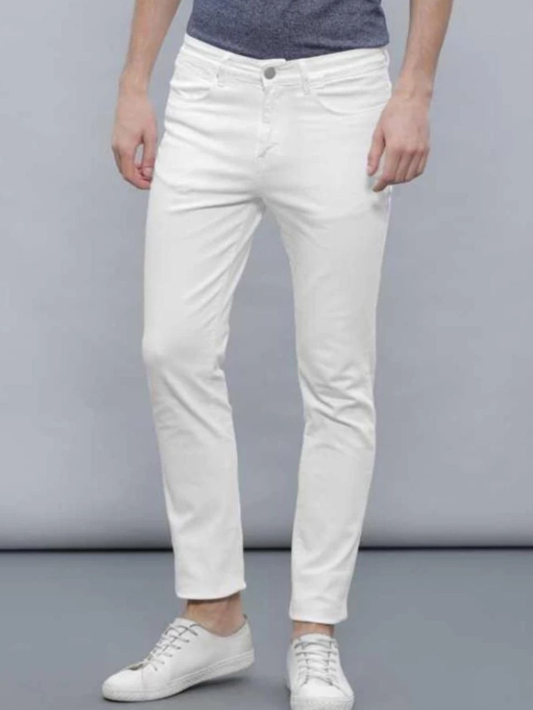 

LINARIA Men Classic Slim Fit Jeans, White