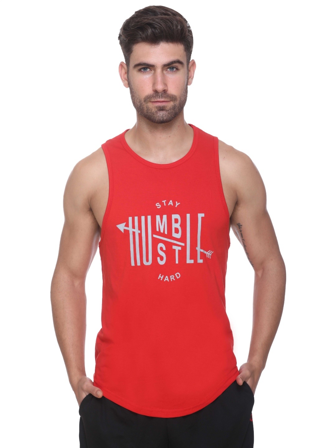 

Colors and Blends Men Printed T-shirt, Red
