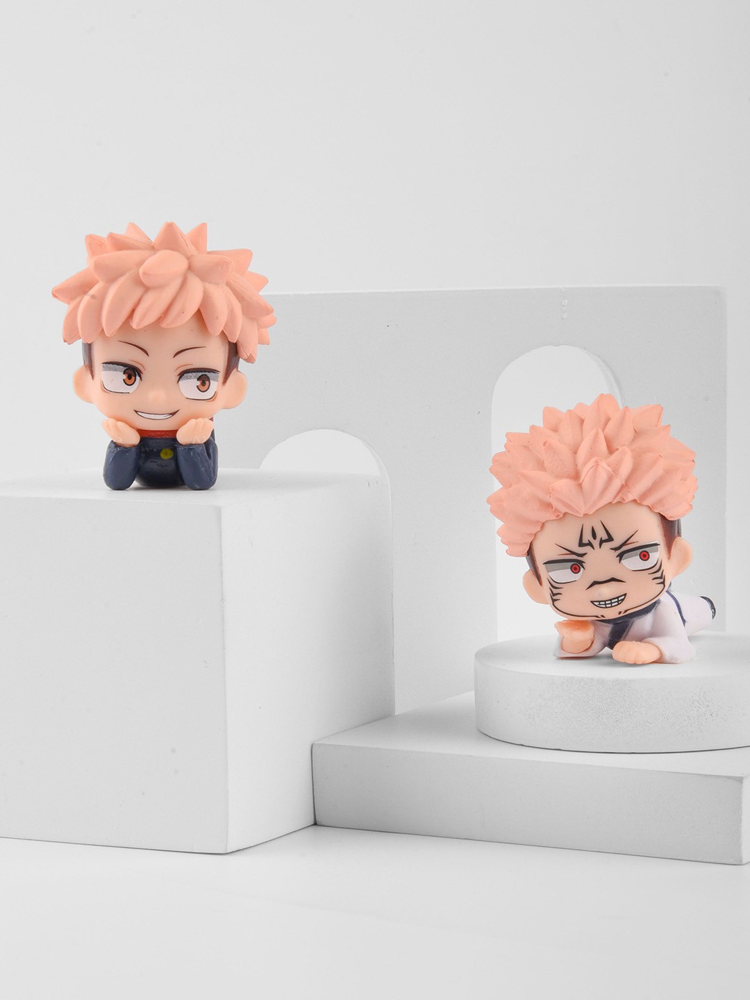 

COMICSENSE Unisex Set of 2 Jujutsu Kaisen Anime Chibi Figurine, Blue