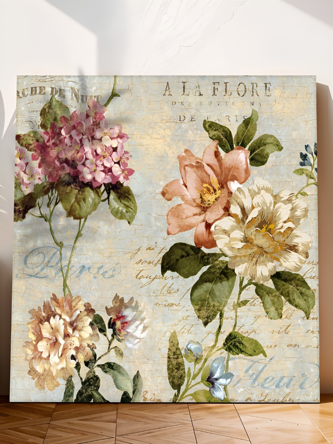 

Art Street Cream & Green Floral & Botanical Printed Canvas Wall Art