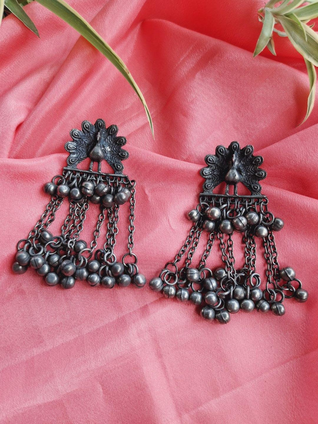 

HOPMEE Classic Shaped Drop Earrings, Black