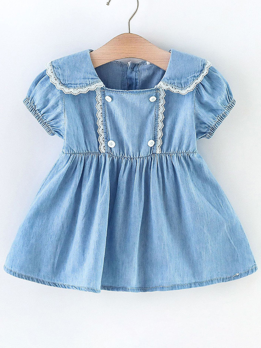 

LULU & SKY Girls Fit & Flare Dress, Blue