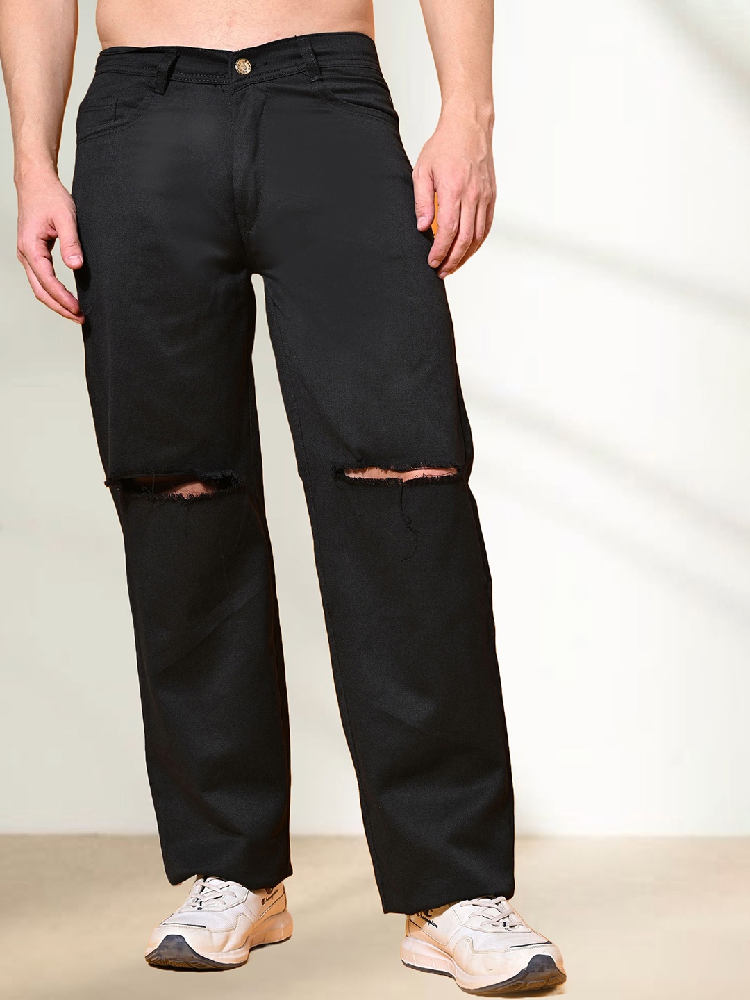 

LINARIA Men Classic Relaxed Fit Jeans, Black