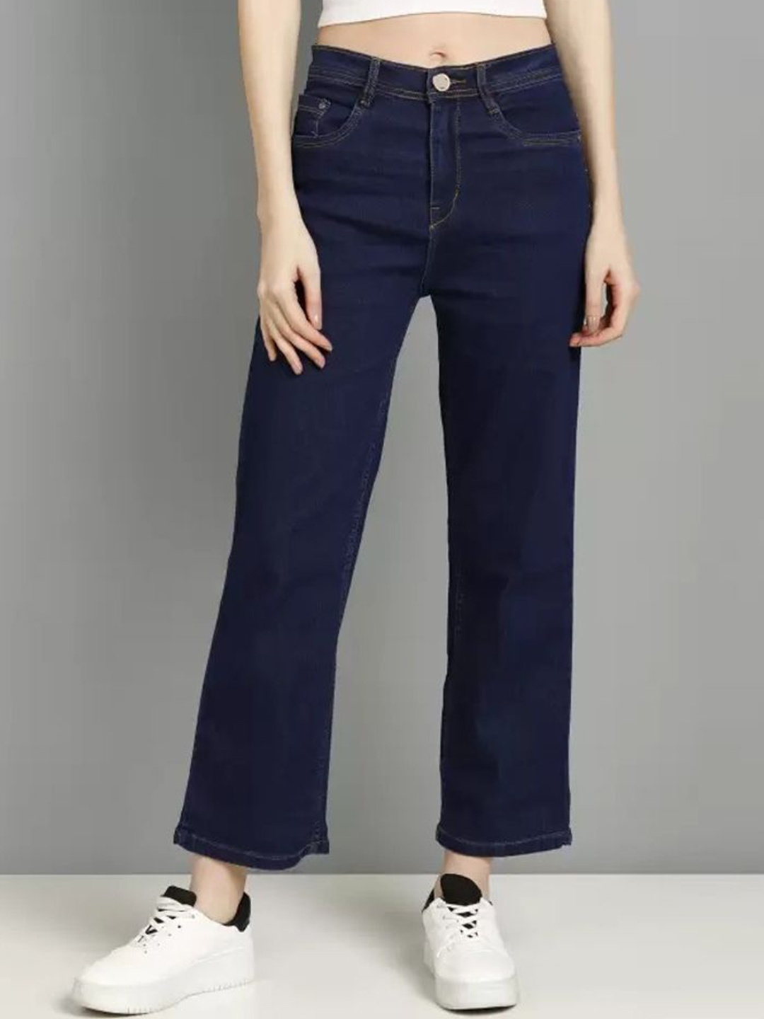 

Linaria Women Classic Regular Fit Mid-Rise Clean Look Jeans, Blue