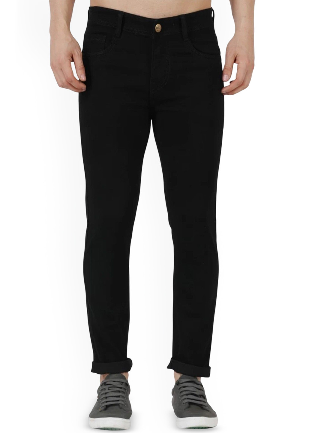 

LINARIA Men Classic Slim Fit Jeans, Black