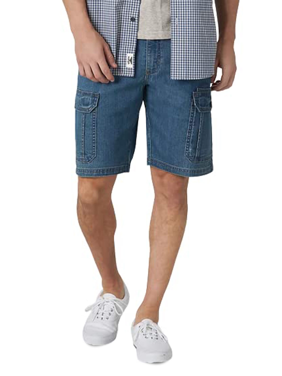 

BAESD Men High-Rise Denim Shorts, Blue