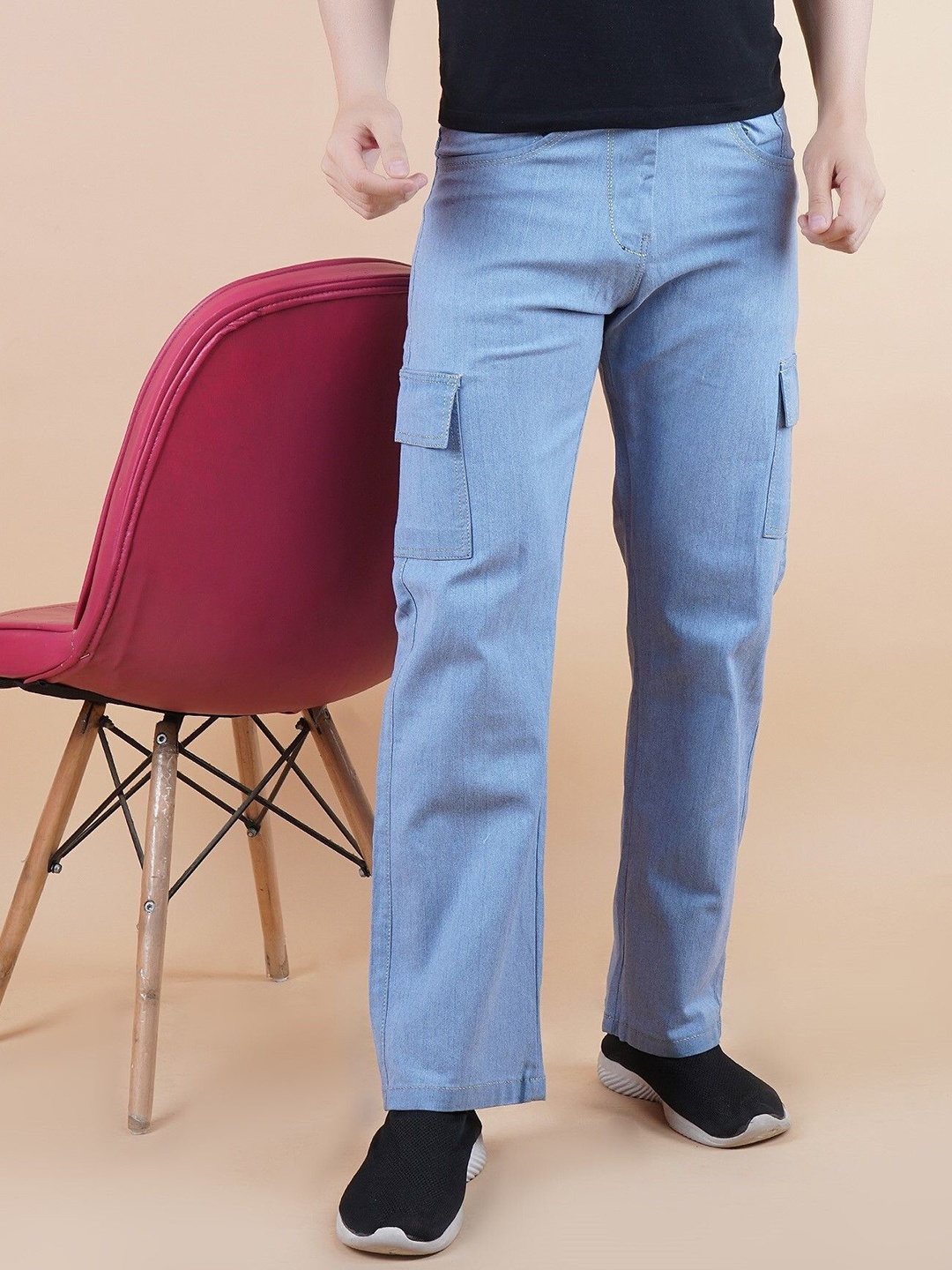 

LINARIA Men Classic Light Fade Regular Fit Jeans, Blue
