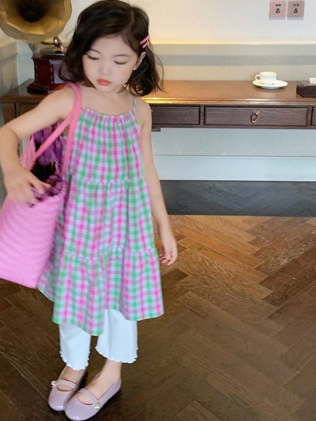 

LULU & SKY Girls Striped A-Line Ready to Wear Dress, Pink
