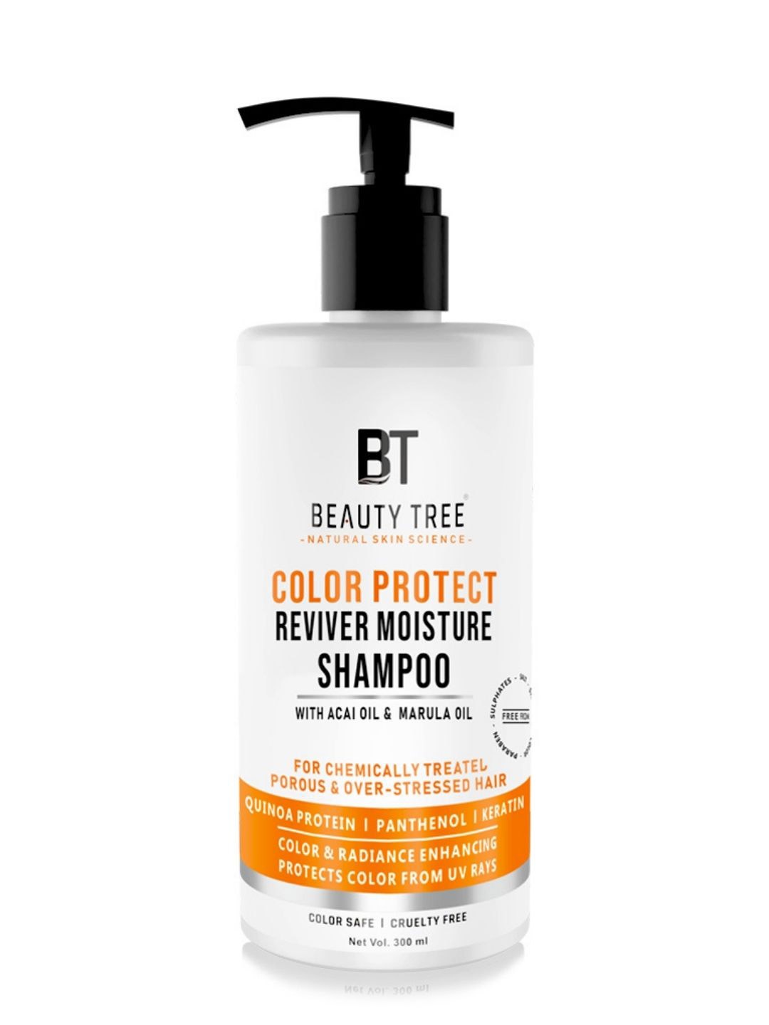

Beauty Tree Color Protect Reviver Moisture Shampoo With Acai Oil - 300 ml, White