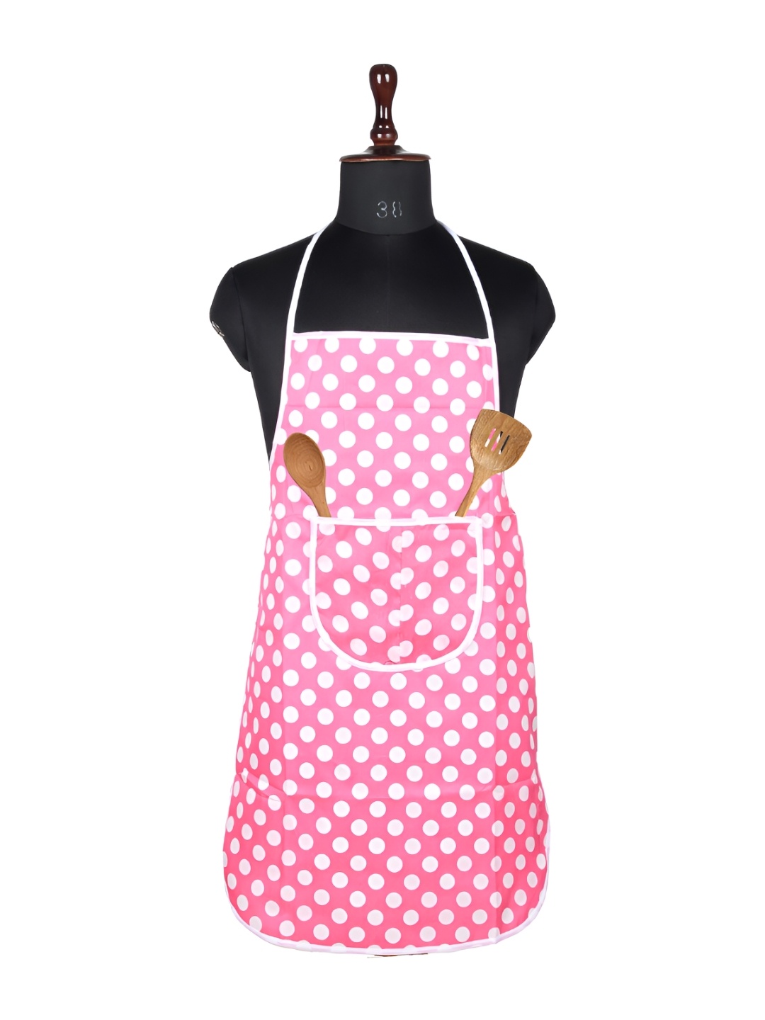 

Aura Pink & White Polka Dots Printed Waterproof Apron