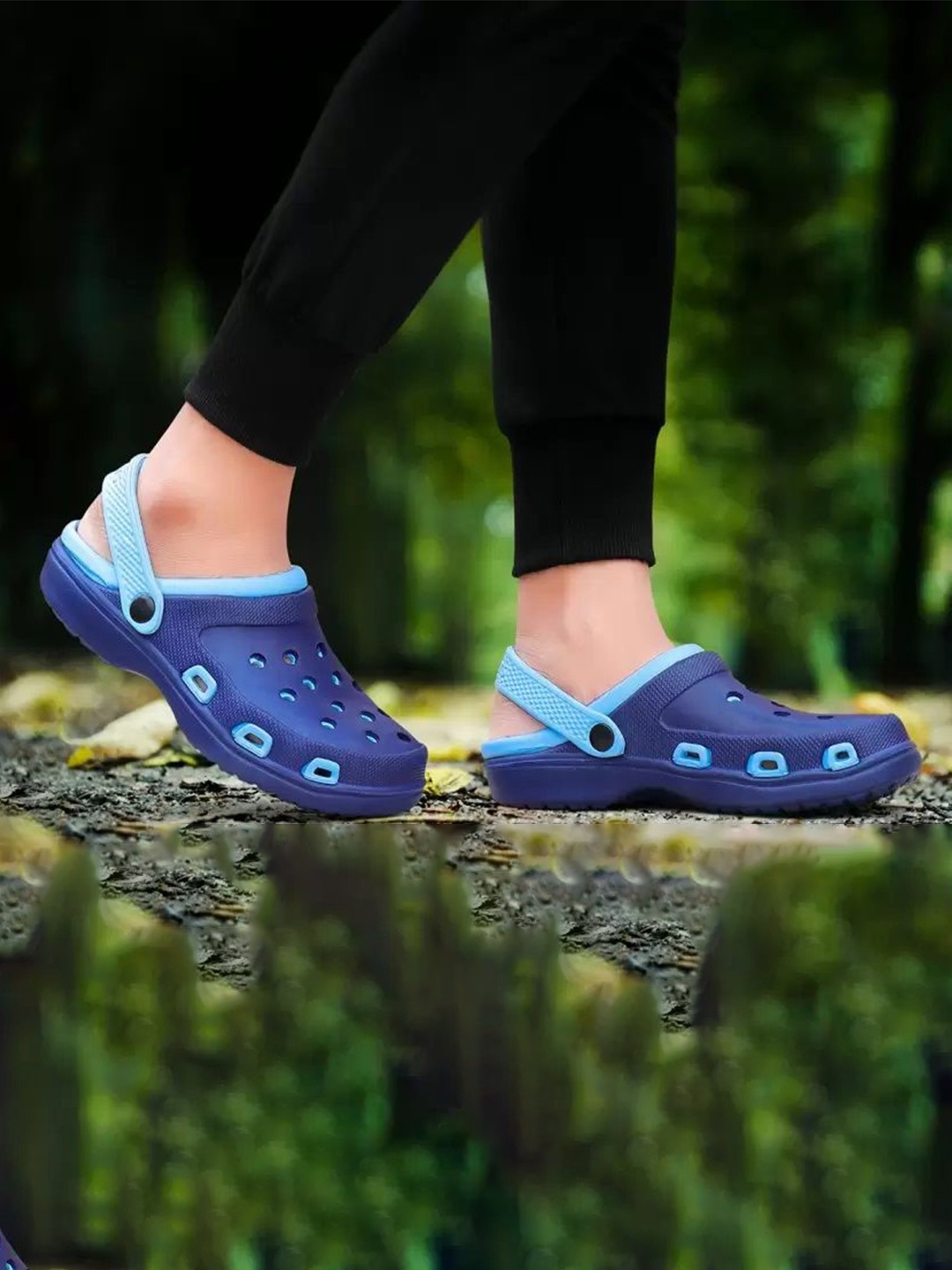 

DRACKFOOT Men Clogs Flip Flops, Blue