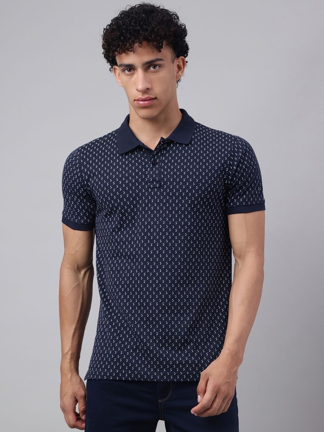 

Richlook Men Polo Collar Pockets T-shirt, Blue