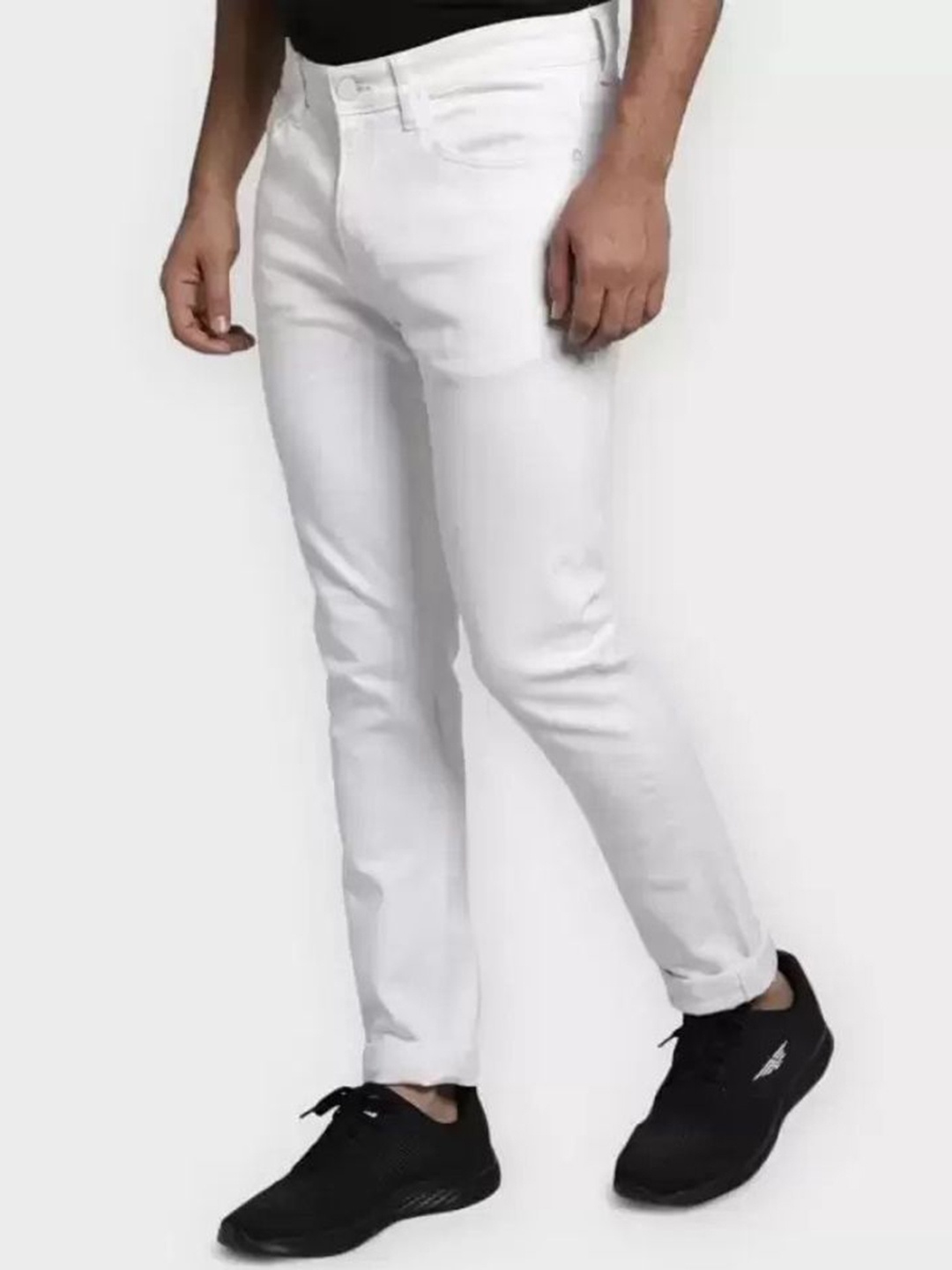 

LINARIA Men Classic Slim Fit Clean Look Stretchable Jeans, White