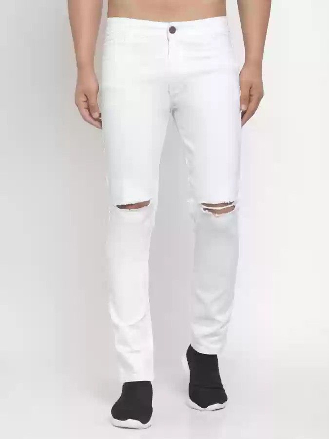

LINARIA Men Classic Slim Fit Jeans, White