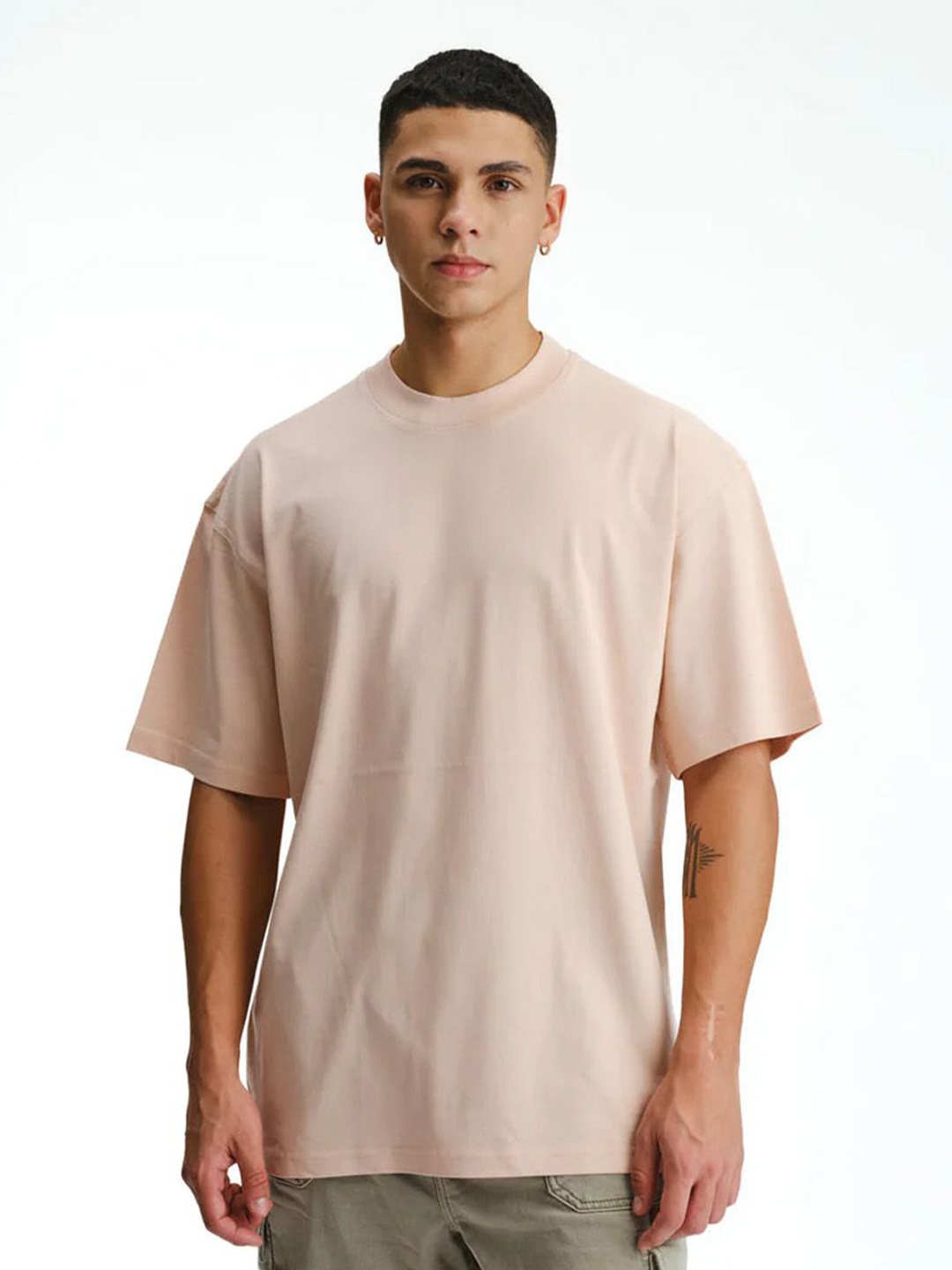 

Bonkers Corner Men Drop-Shoulder Sleeves T-shirt, Pink