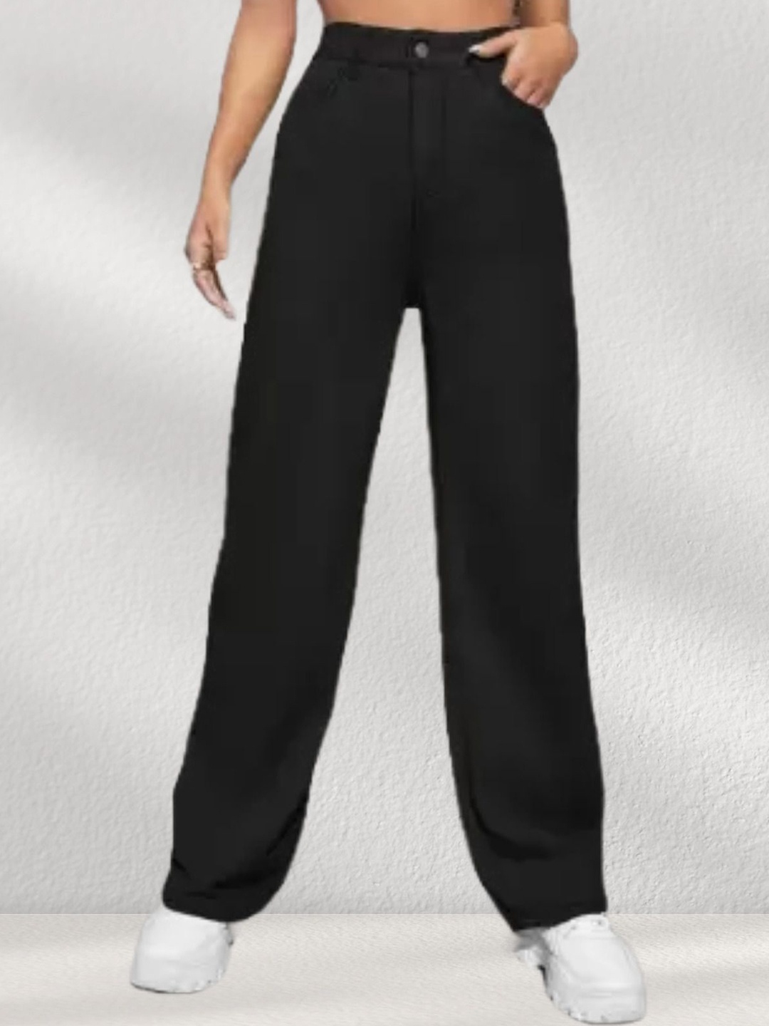 

LINARIA Women Mid-Rise Jeans, Black