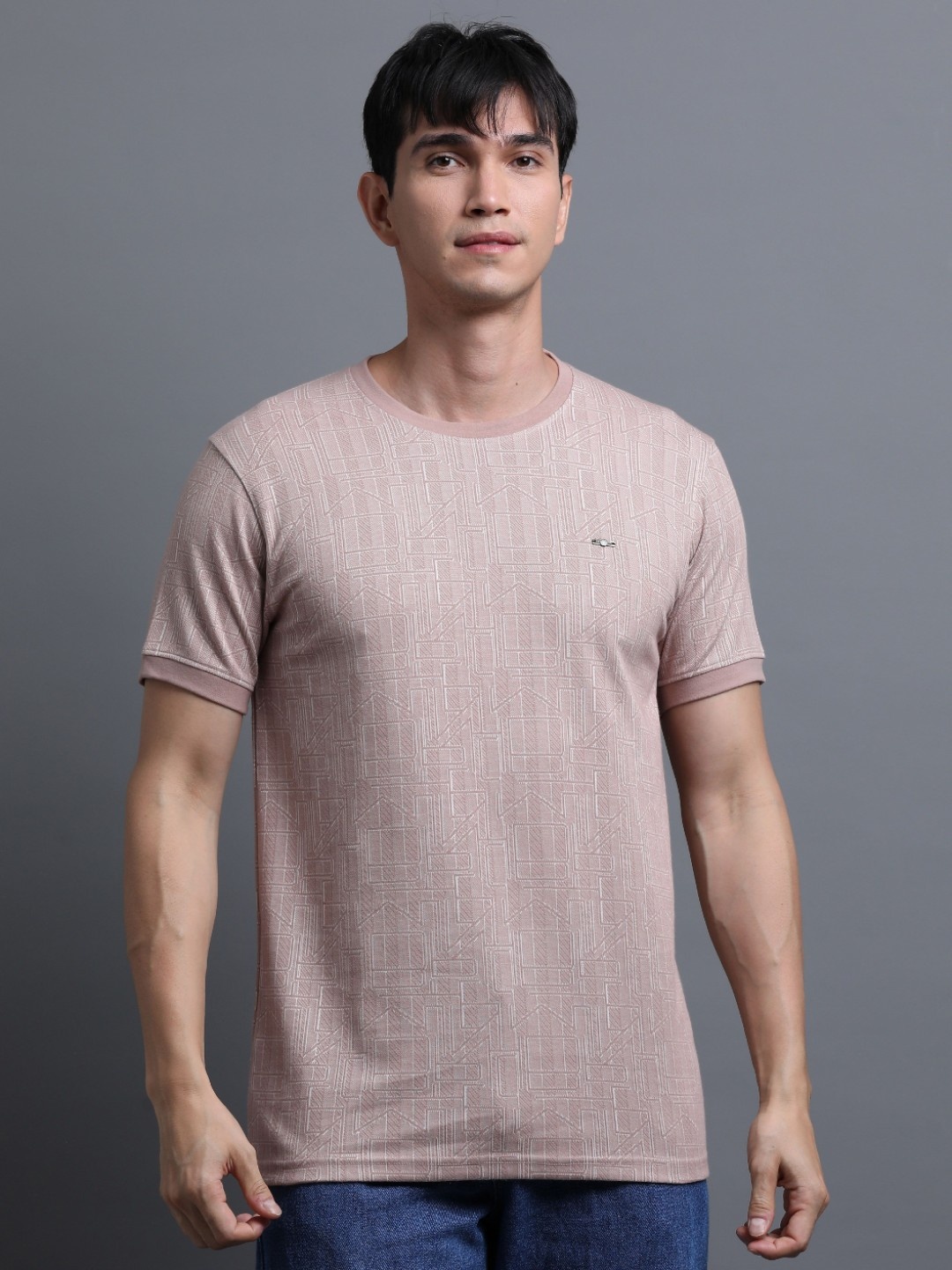 

BLUE ARC Men T-shirt, Pink
