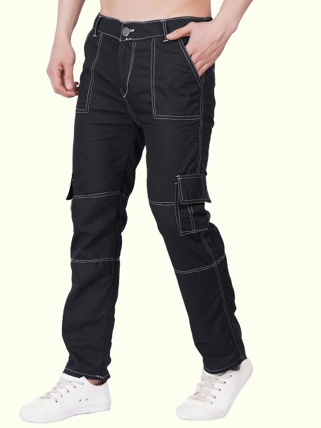 

LINARIA Men Classic Cotton Slim Fit Jeans, Black