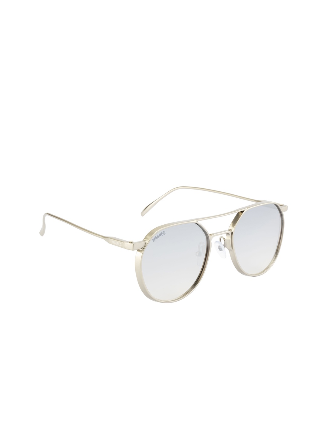 

MAGNEQ Unisex Aviator Sunglasses with UV Protected Lens, Grey