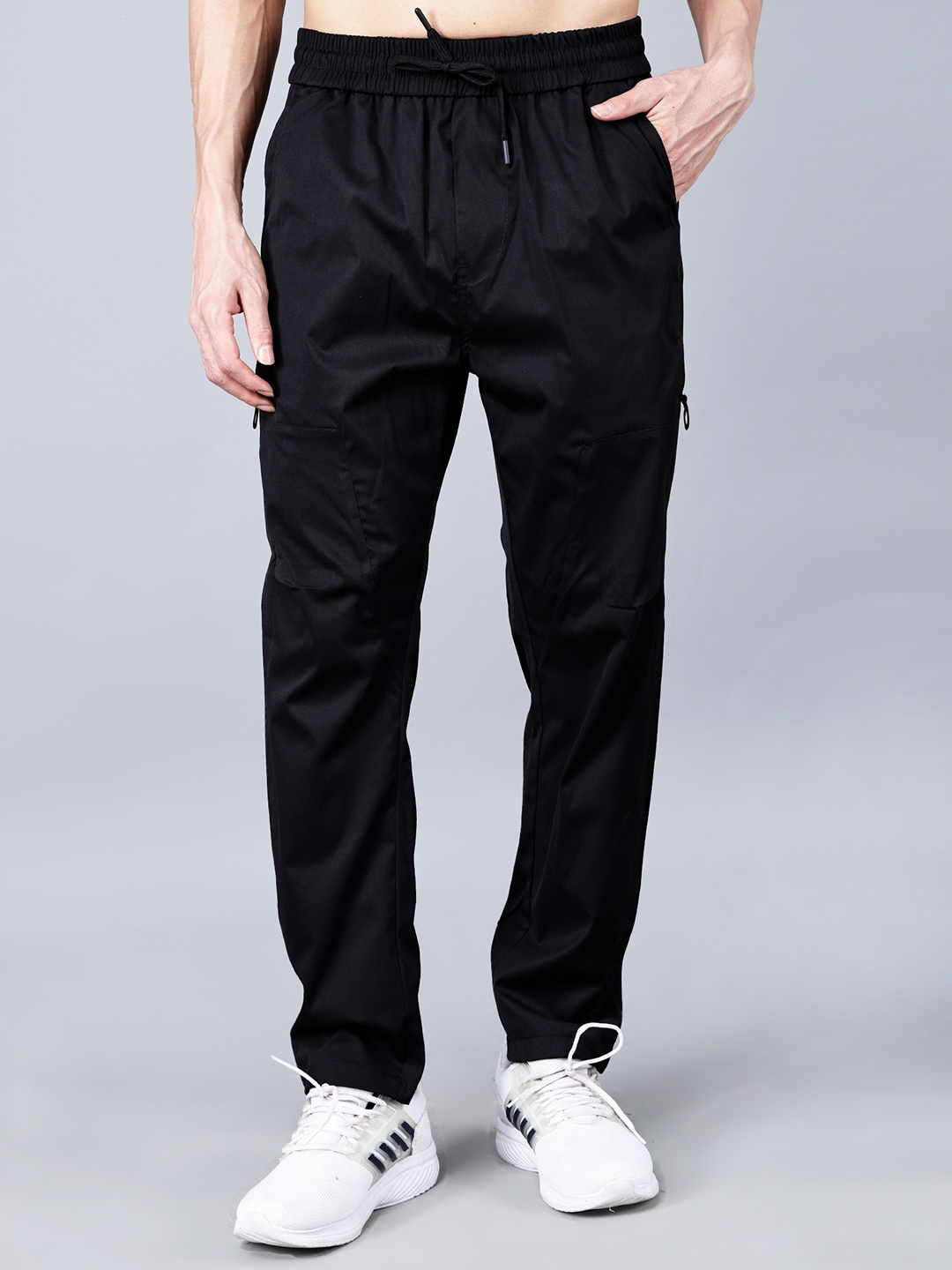 

Fort Collins Cotton Relaxed-Fit Track Pants, Black