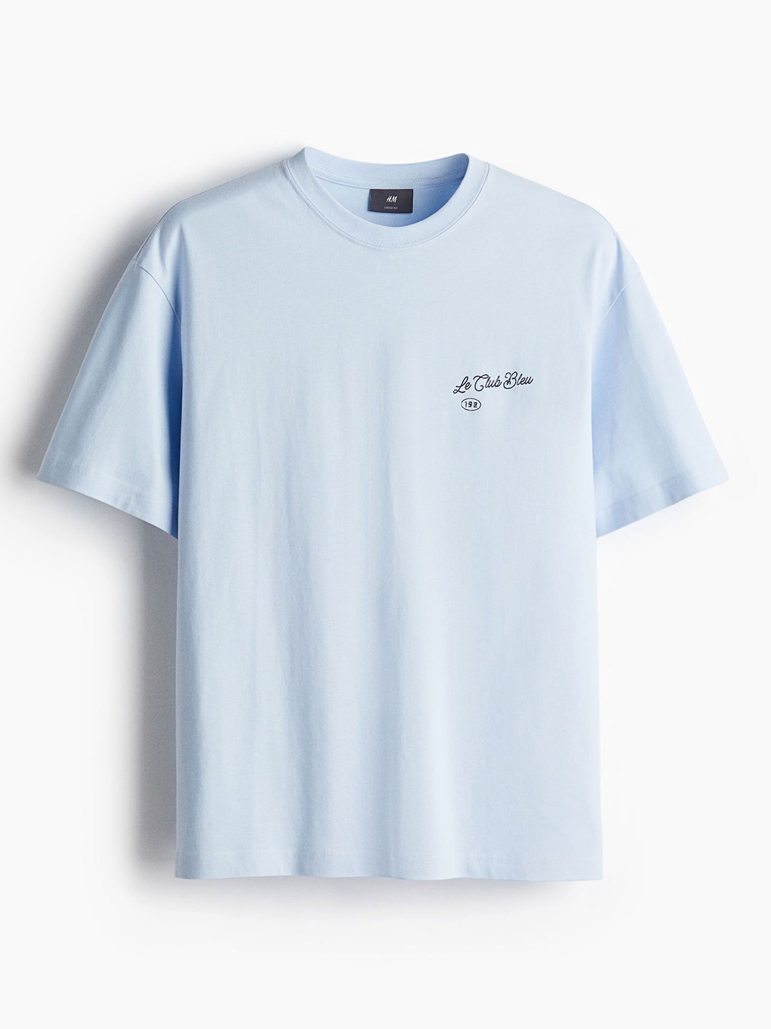

H&M Loose Fit Printed T-Shirt, Blue