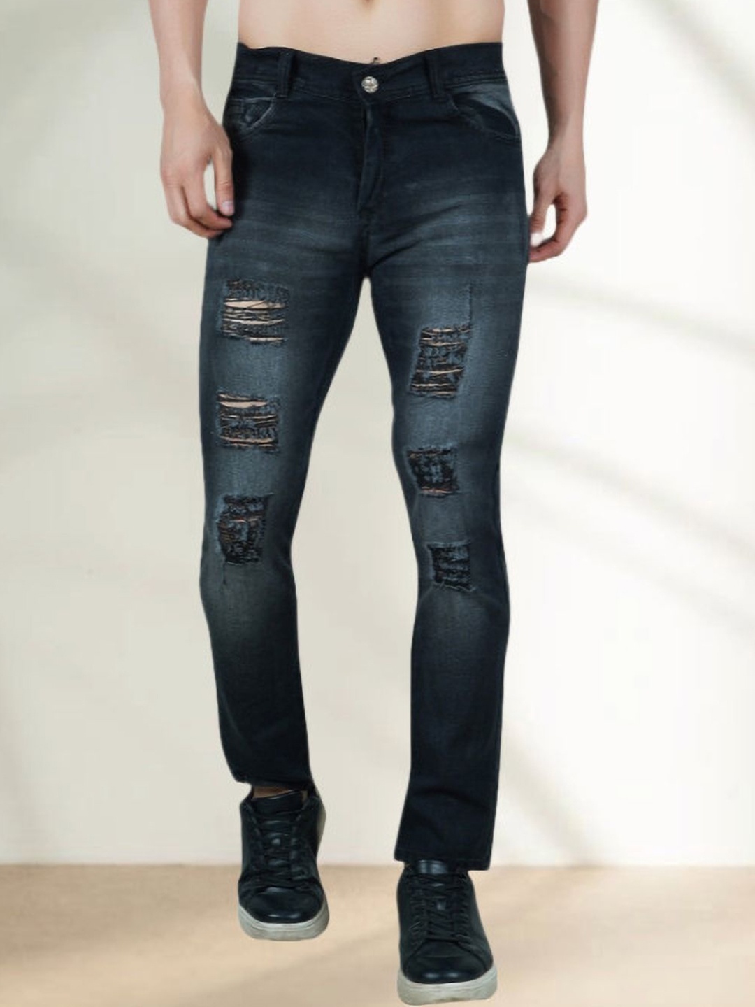 

LINARIA Men Classic Slim Fit Jeans, Grey