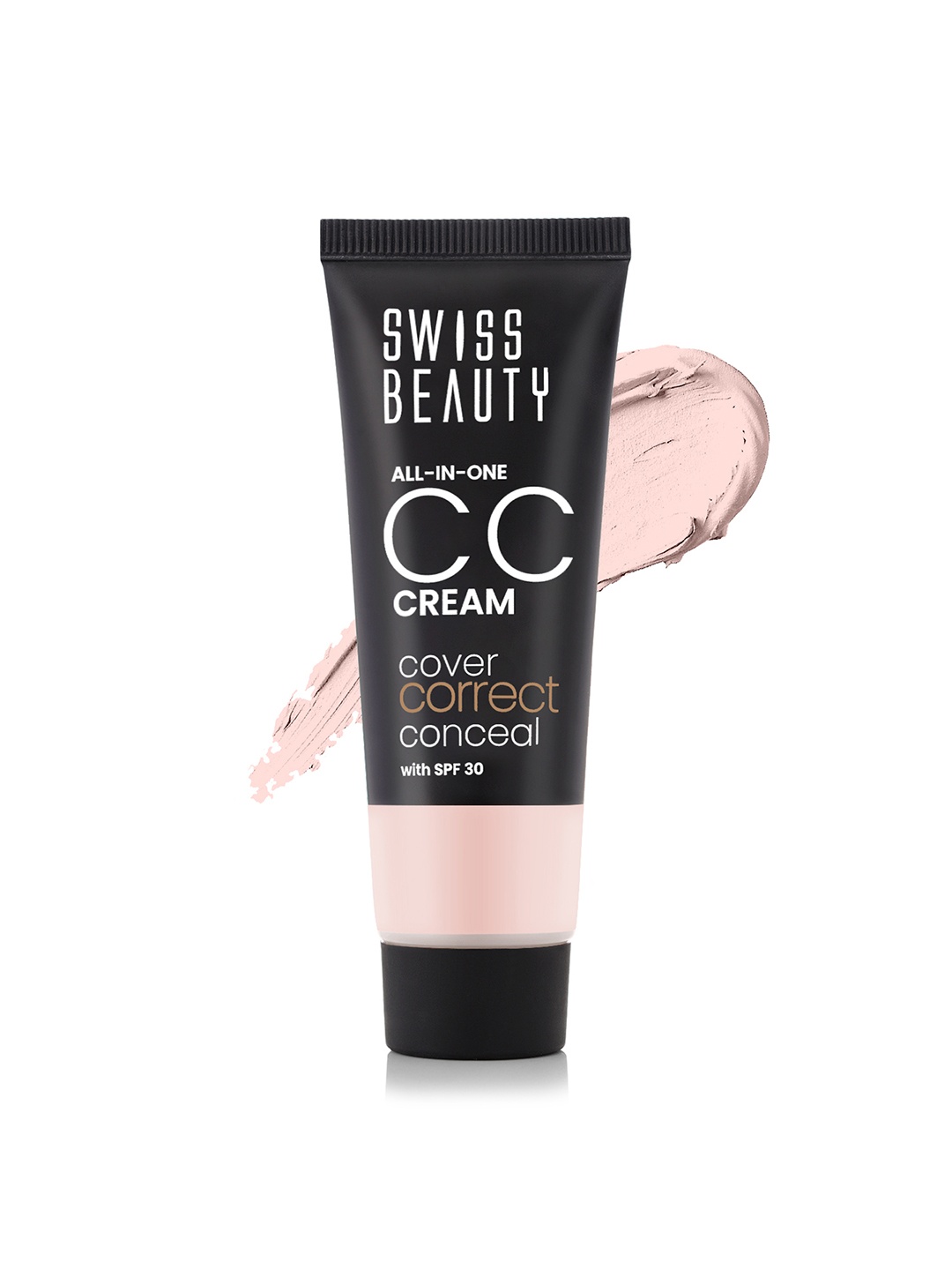 

SWISS BEAUTY All In One CC Cream with SPF 30 - 25 g - Soft Ivory 02, Pink