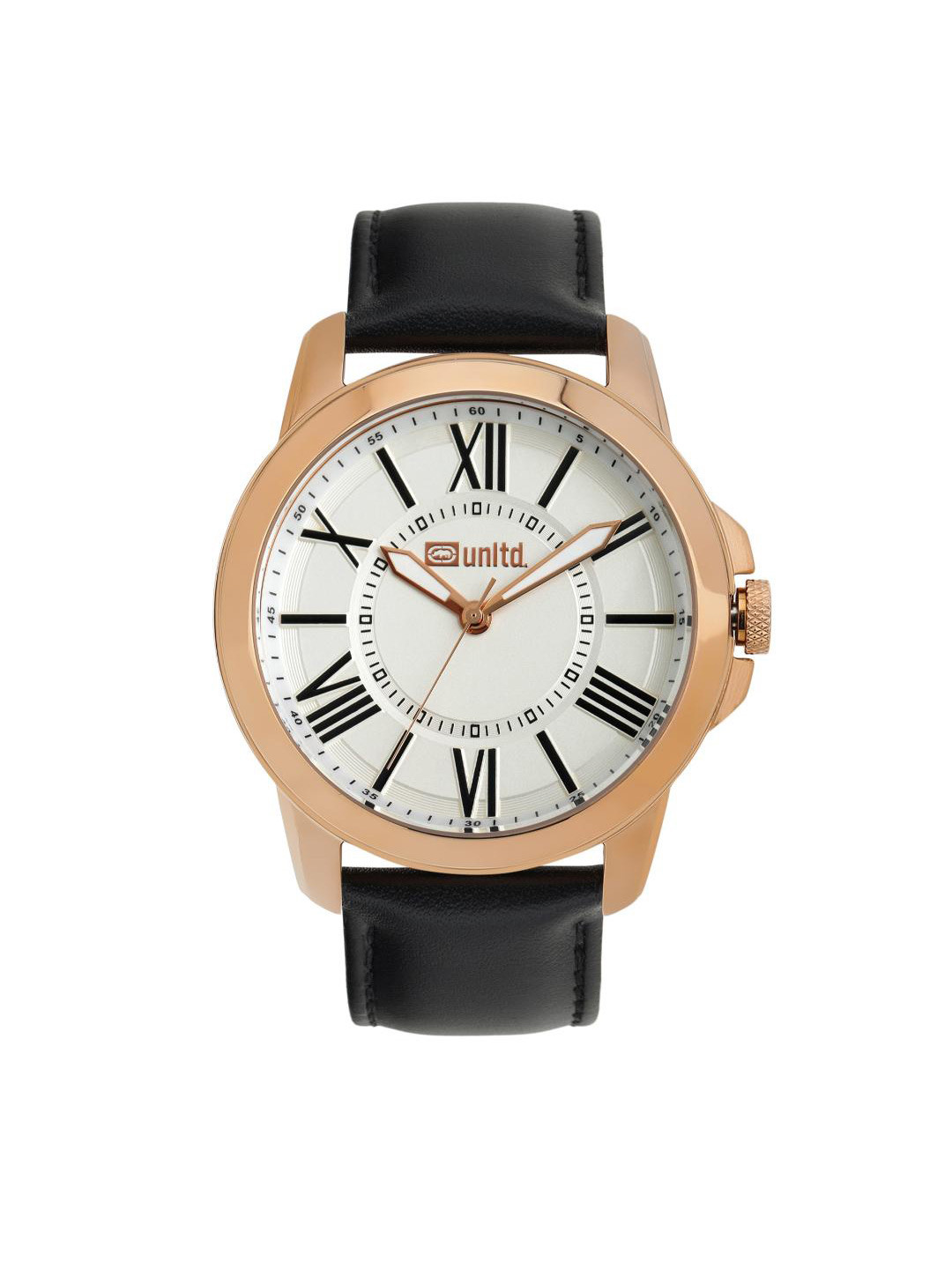 

unltd. Men Unltd. Watch Brass Dial & Leather Straps Analogue Watch UNG060002, White
