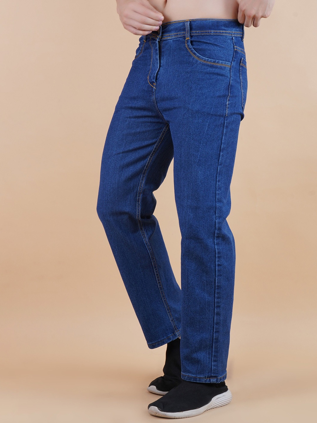 

LINARIA Men Classic Mid-Rise Jeans, Blue