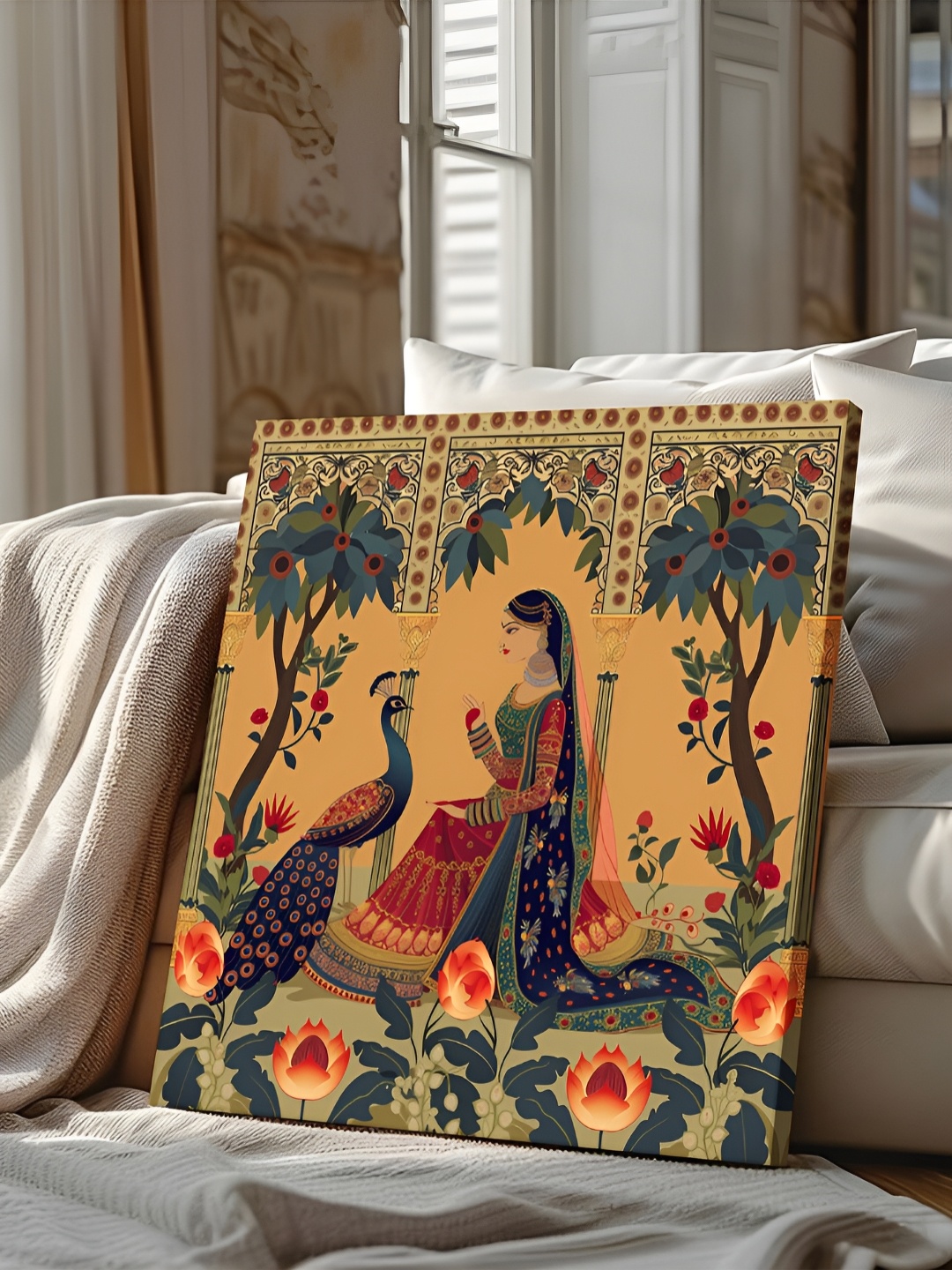 

Art Street Yellow & Red Floral & Botanical Printed Canvas Wall Art