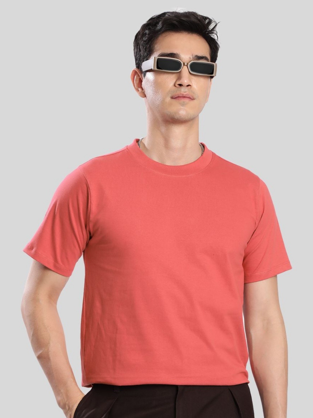 

Bene Kleed Men Pockets T-shirt, Pink