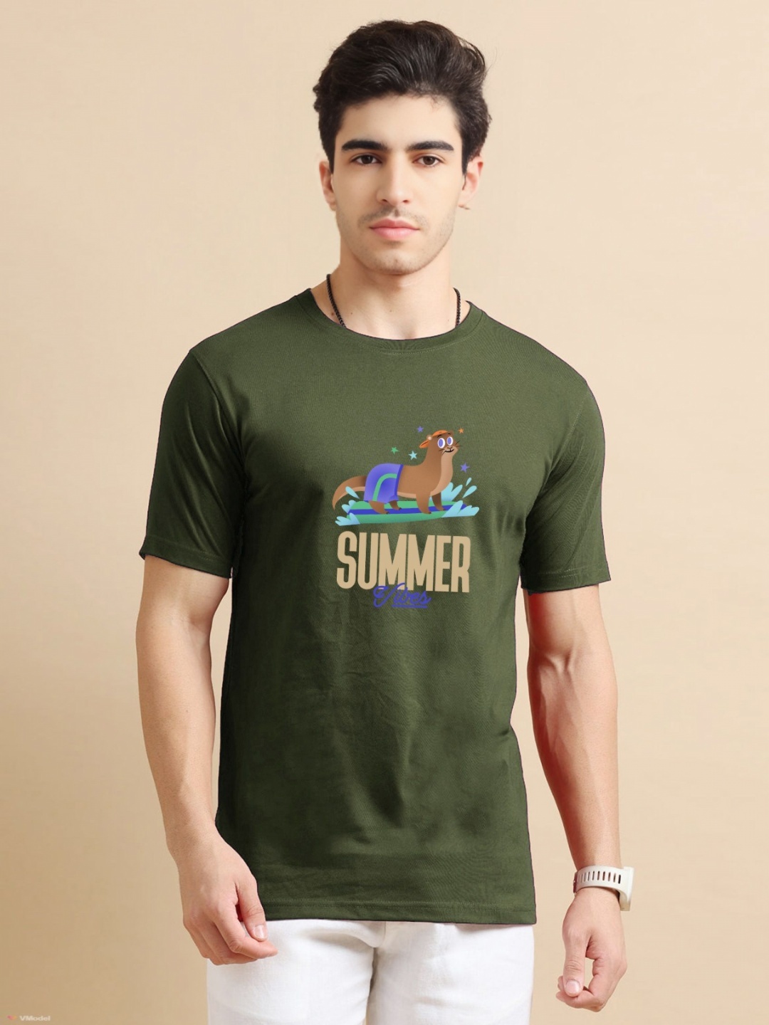 

Enciger Men Printed T-shirt, Olive