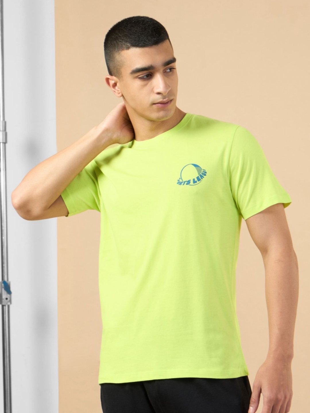 

CULT Men Lime Sports League T-shirt, Lime green