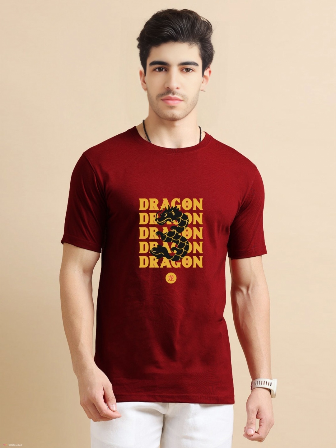 

Enciger Men Printed T-shirt, Maroon