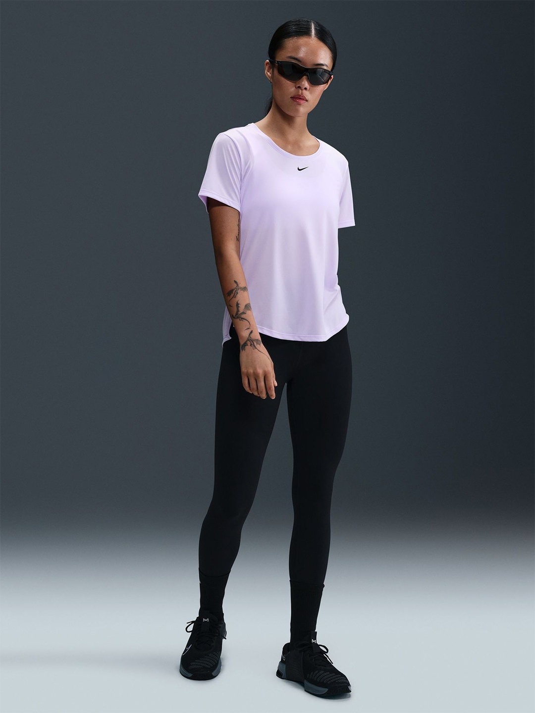 

Nike Dri-FIT One Women Round Neck Regular Top, Purple