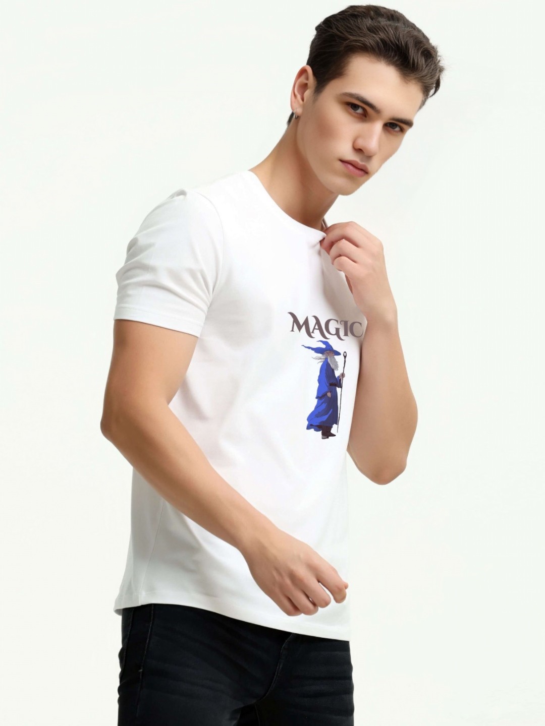 

Enciger Men Printed T-shirt, White