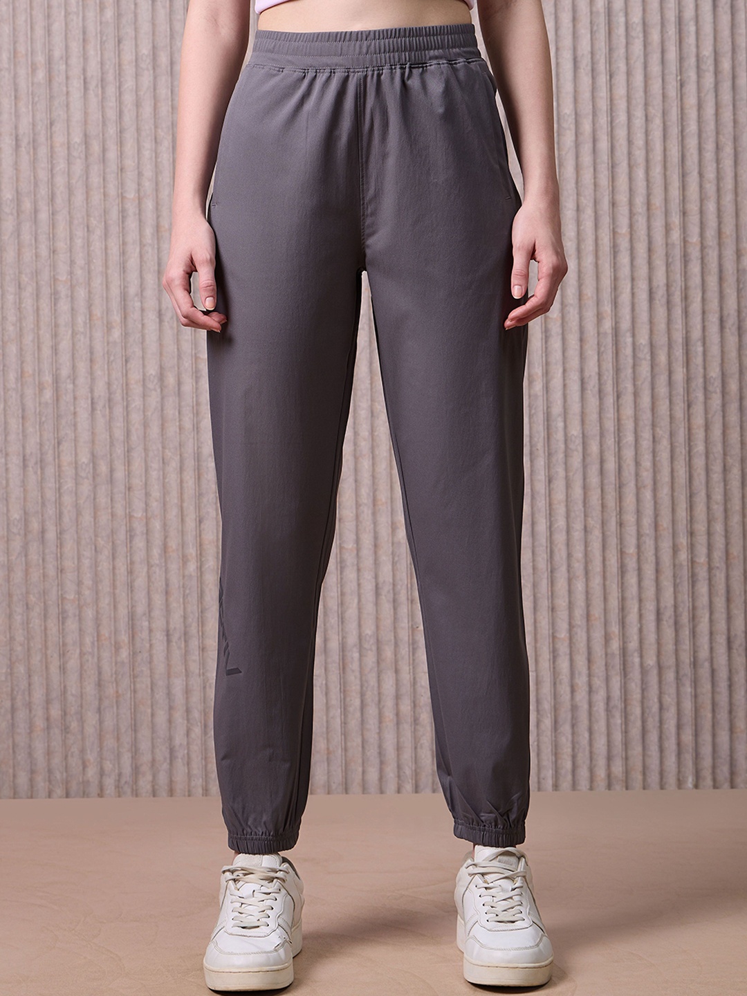 

Technosport Women Printed Slim Fit Sports Joggers with TS FLEXI, Grey