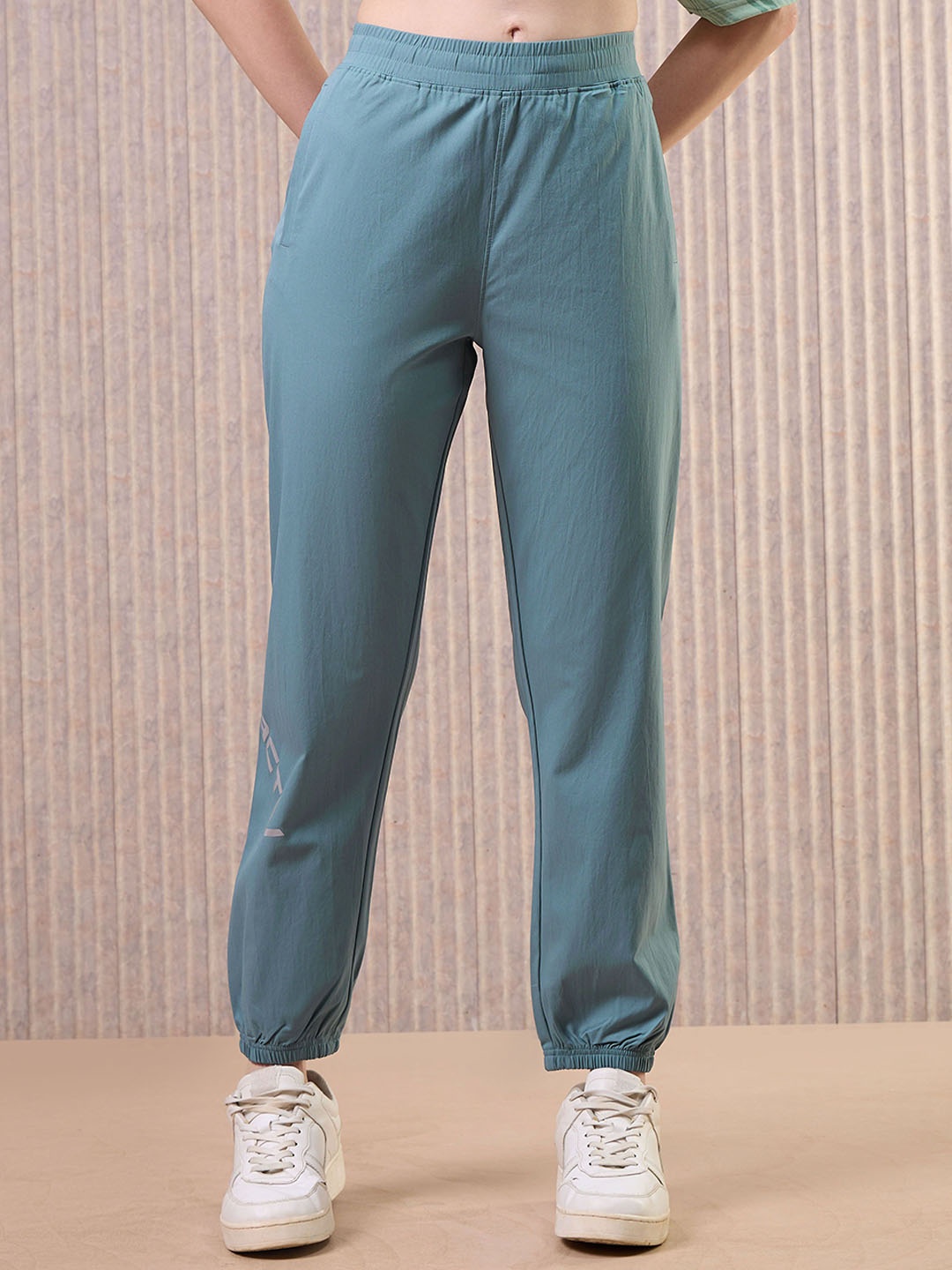 

Technosport Printed Slim Fit Sports Joggers, Blue