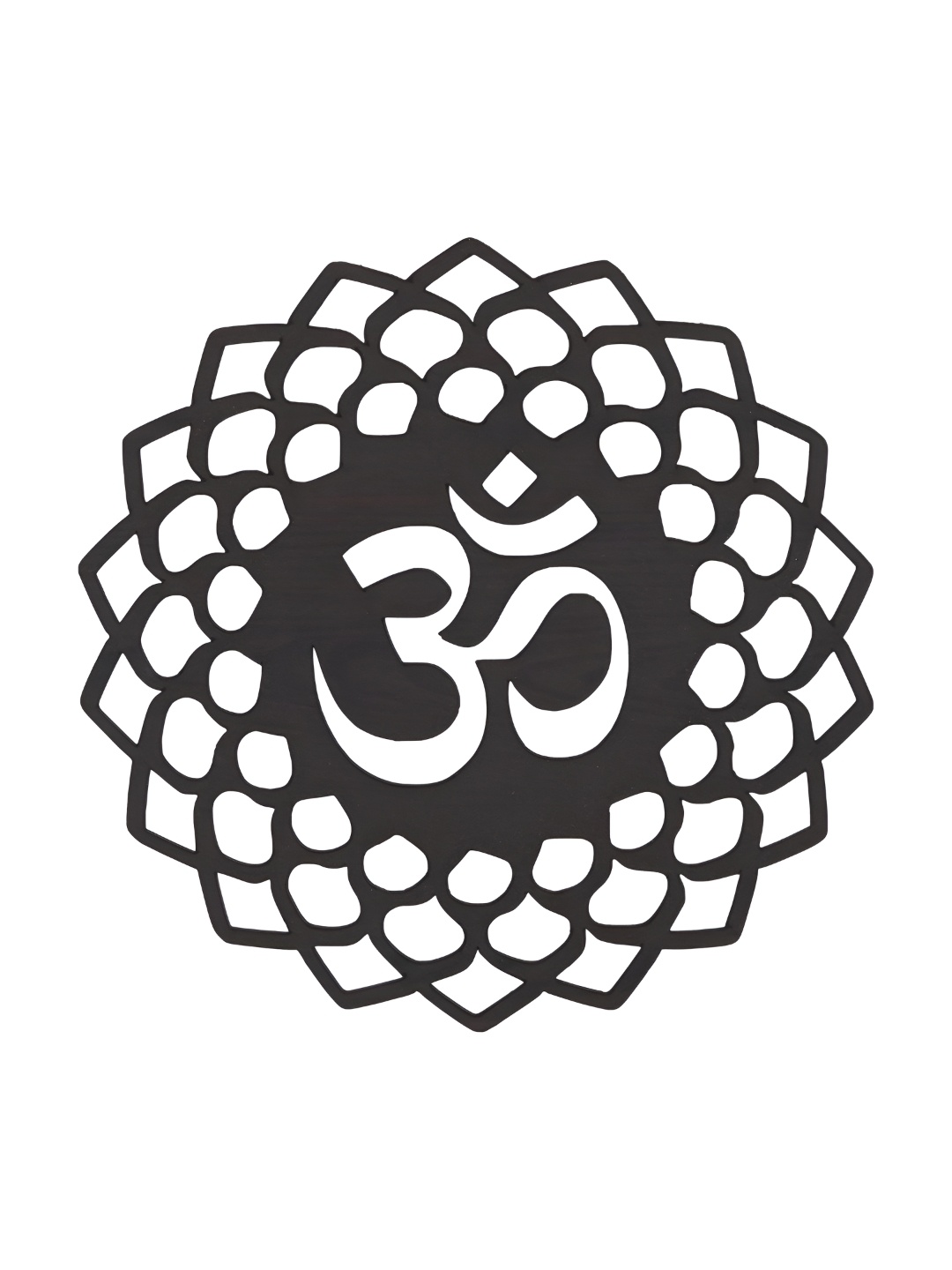 

Webelkart Black Om Religious Wooden Wall Hanging