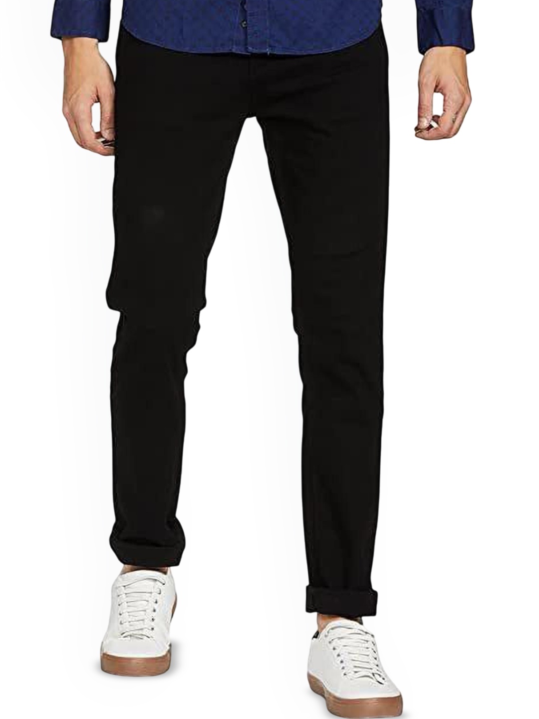 

LINARIA Men Classic Slim Fit Jeans, Black