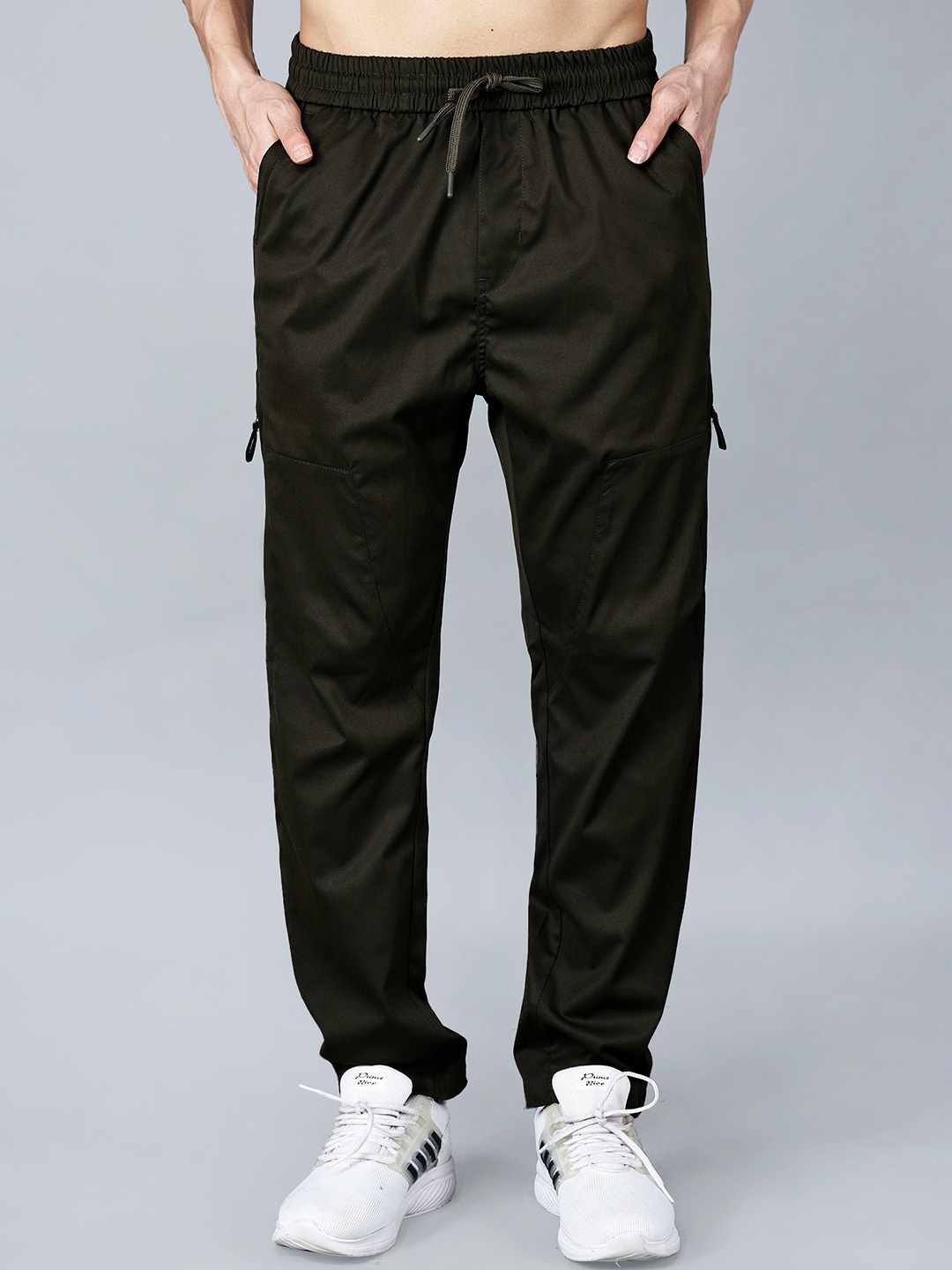 

Fort Collins Men Anti Odour Relaxed Fit Cotton Track Pants, Olive