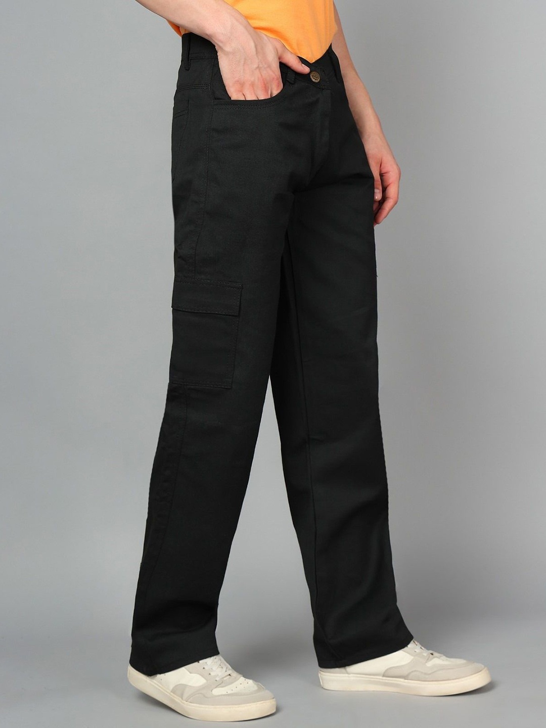 

LINARIA Men Classic Boyfriend Fit Stretchable Jeans, Black