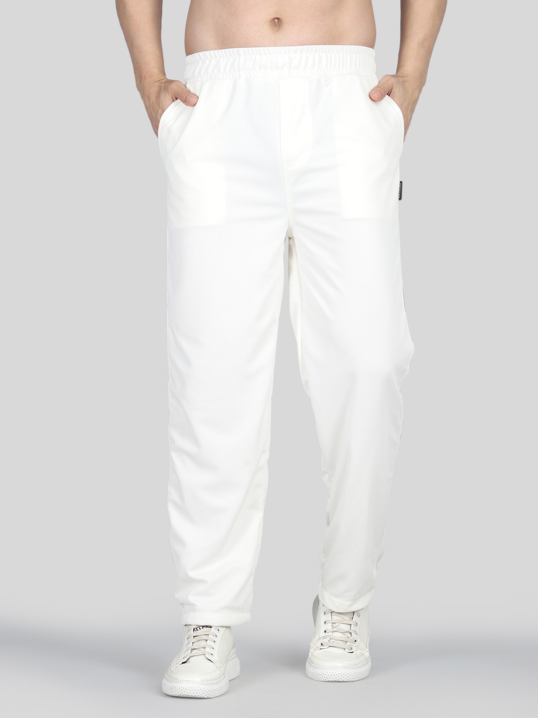 

Raxedo Men Relaxed Fit Track Pants, Off white
