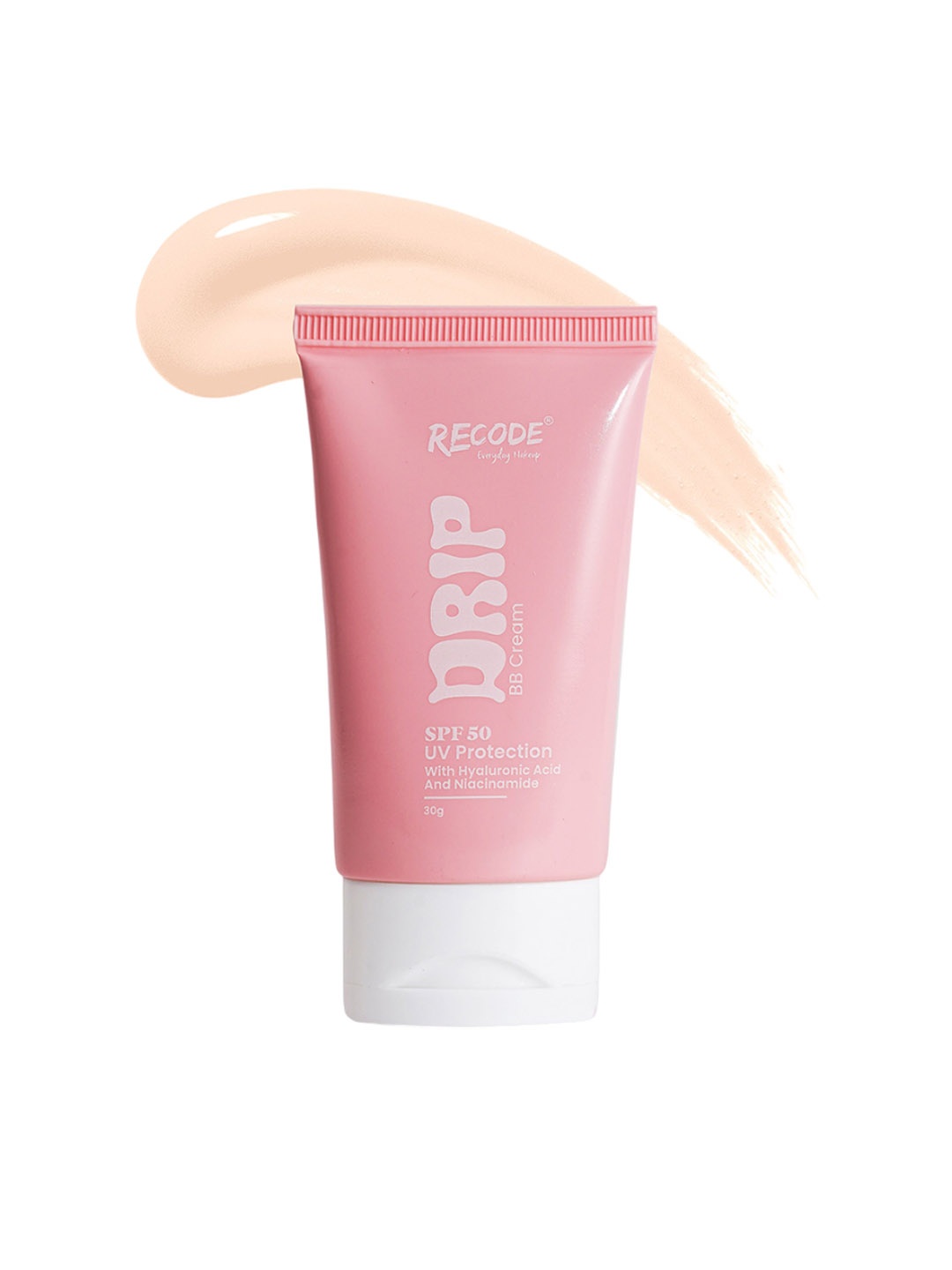 

Recode Drip Everyday Makeup BB Cream SPF 50 With Hyaluronic Acid 30 g - Light 01, Beige