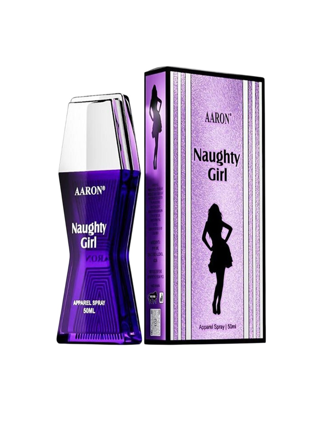 

AARON Naughty Girl Unisex Long Lasting Apparel Spray - 50 ml, Blue